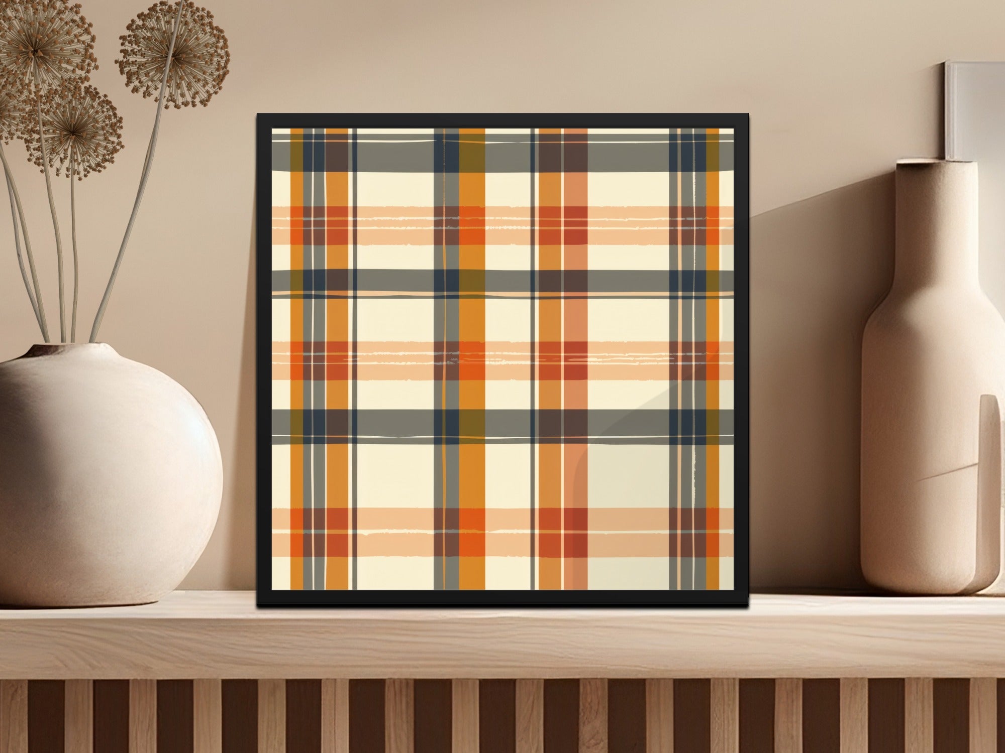 Seamless Fall Buffalo Check Pattern, Autumn Plaid Seamless, Plaid Fabric Digital, Fall Gingham Seamless, Fall Digital Paper