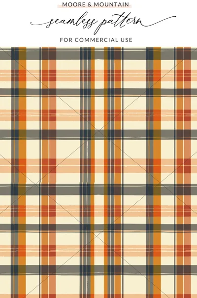 Seamless Fall Buffalo Check Pattern, Autumn Plaid Seamless, Plaid Fabric Digital, Fall Gingham Seamless, Fall Digital Paper