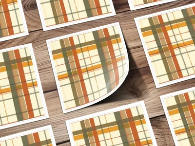 Seamless Fall Buffalo Check Pattern, Digital Fall Plaid Fabric Design, Autumn Plaid Pattern for Tumblers, Phone Cases