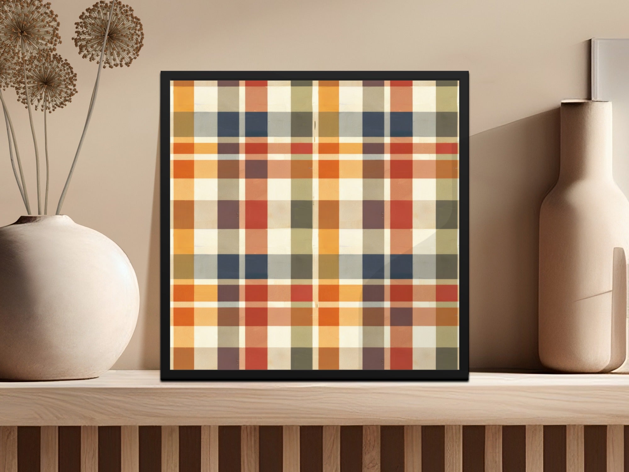 Seamless Fall Buffalo Check Pattern, Digital Paper, Autumn Plaid, Fall Plaid, Seamless Patterns for Tumblers, Digital Download