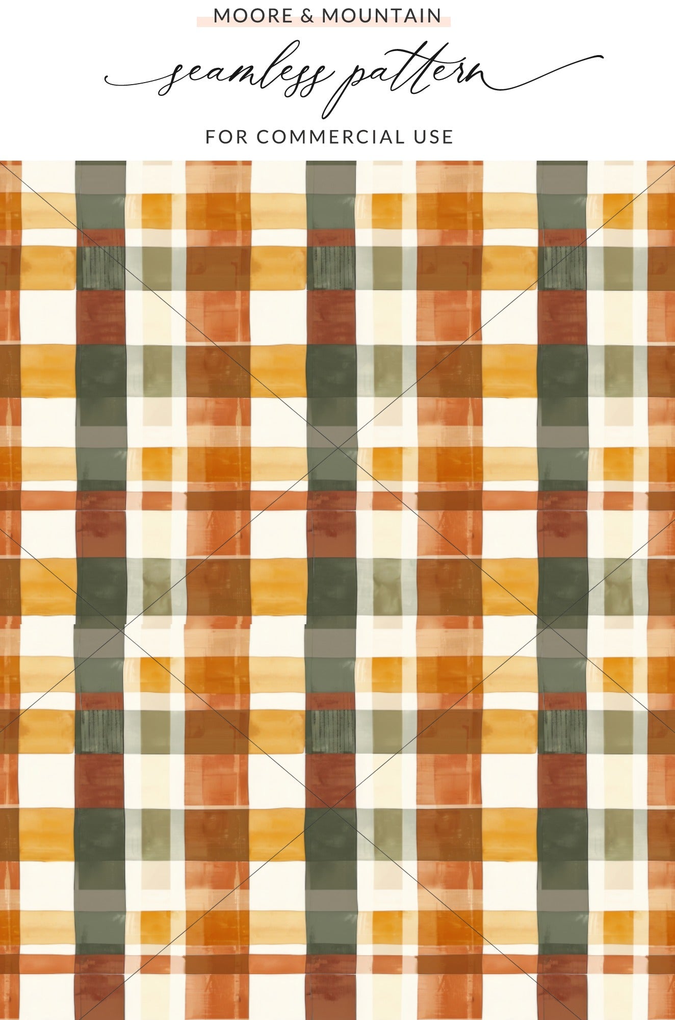 Seamless Fall Buffalo Check Pattern, Digital Plaid Design, Autumn Gingham Seamless, Fabric Tumbler Sublimation, Digital Download