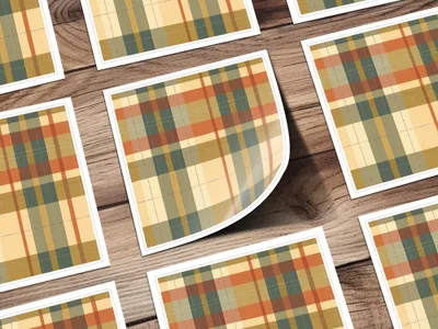 Seamless Fall Buffalo Check Pattern, Digital Plaid Pattern, Autumn Plaid, Fabric Pattern, Wrapping Paper, Tumbler Design, Shopify