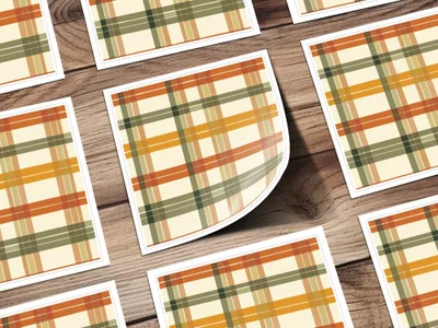 Seamless Fall Buffalo Check Pattern, Plaid Digital Paper, Autumn Plaid Design, Seamless Patterns for Fabric, Boutique Owners