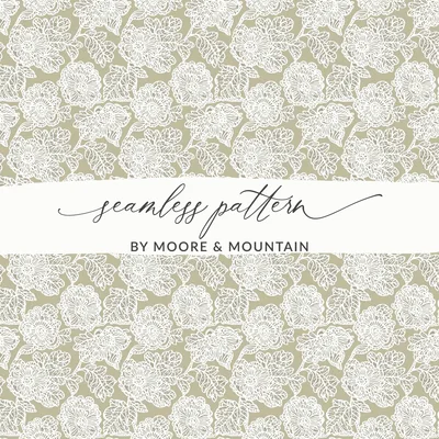 Seamless Floral Digital Paper, Lace Flower Pattern, Boho Neutral Pattern, Elegant Fabric Print, Digital Vintage Wallpaper