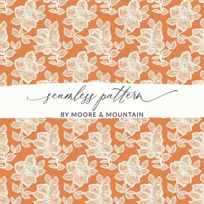 Seamless Floral Lace, Digital Repeat Pattern, Vintage Style Print, Elegant Wallpaper Design, Antique Textile, Boho Neutral Pattern