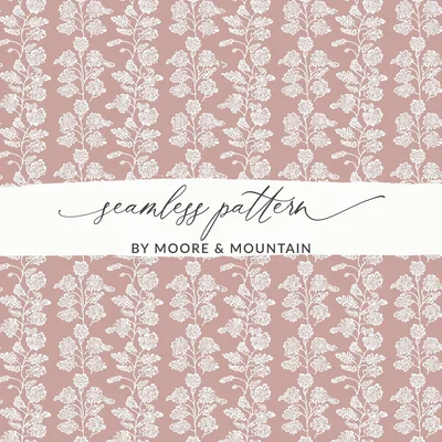 Seamless Floral Pattern Digital, Antique Textile Print, Vintage Lace Repeat, Neutral Aesthetic Pattern