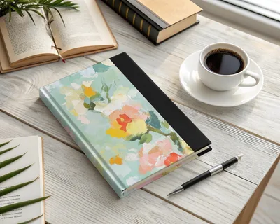 Seamless Impressionistic Floral Art Print Soft Hues Digital