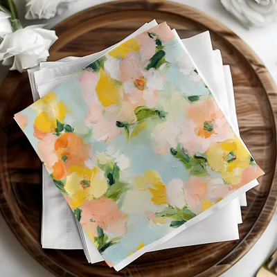 Seamless Impressionistic Floral Delight Texture Fine Art