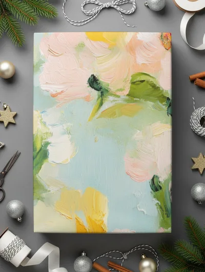 Seamless Impressionistic Floral Delight Texture Fine Art
