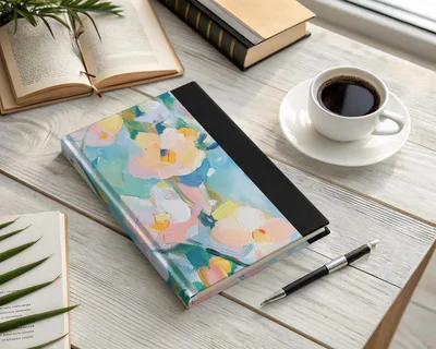 Seamless Impressionistic Floral Design Gentle Colors Digital