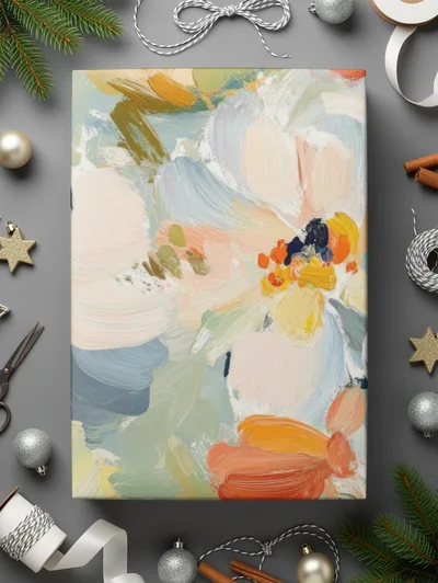 Seamless Impressionistic Floral Field Abstract painted Art