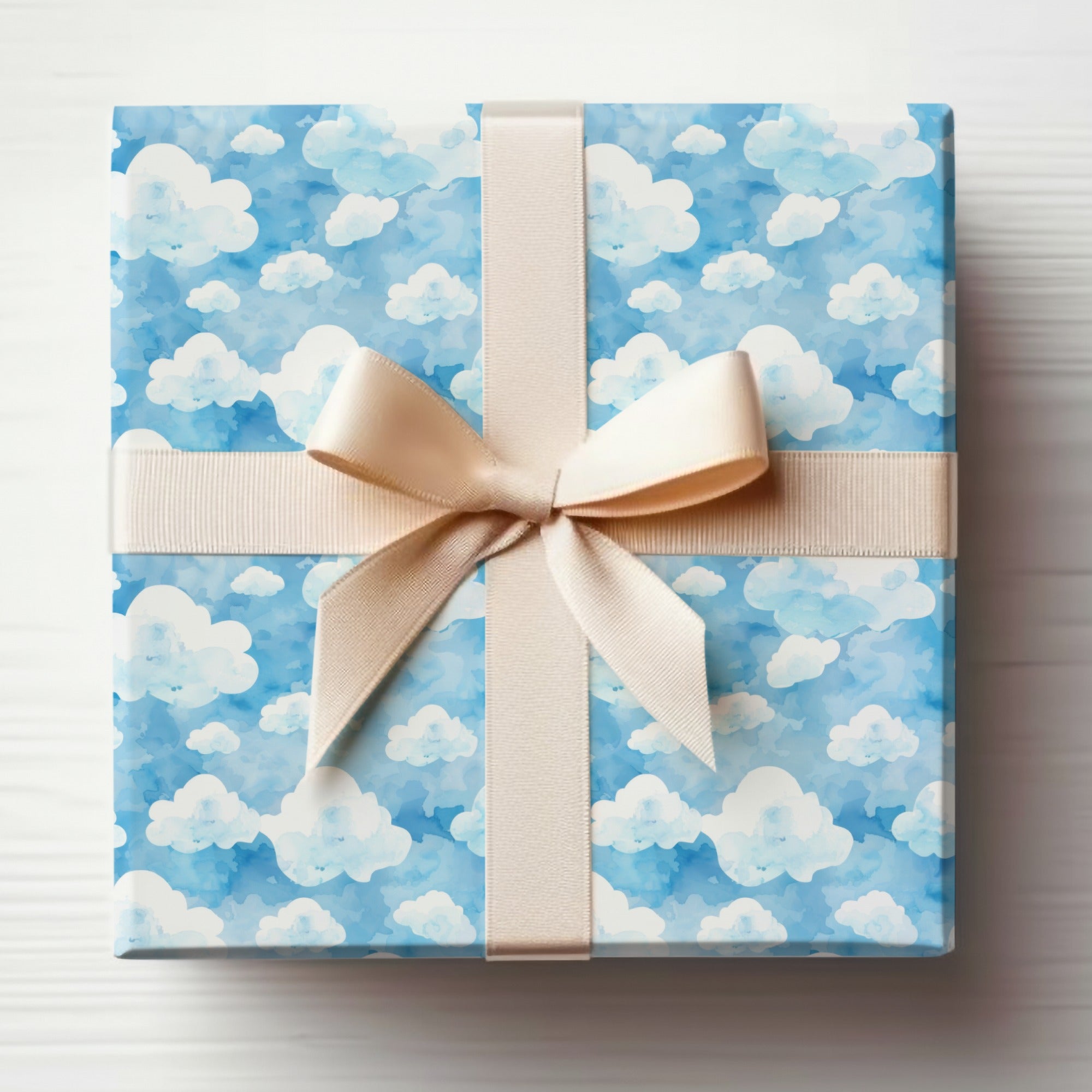 Seamless Light Blue Boy Baby Shower Seamless Digital