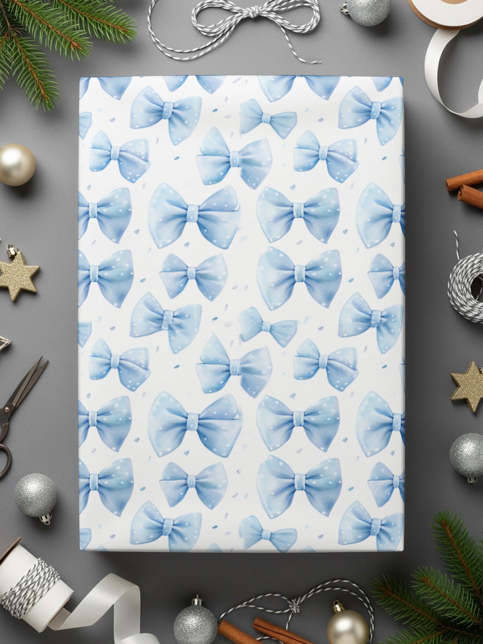 Seamless Light Blue Boy Baby Shower Seamless Digital