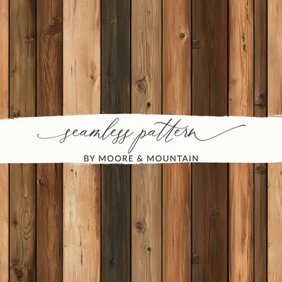 Seamless Natural Wood Planks Texture Wooden Surface Digital