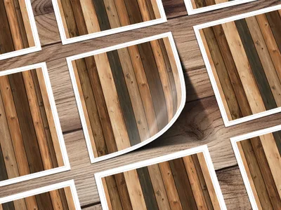 Seamless Natural Wood Planks Texture Wooden Surface Digital