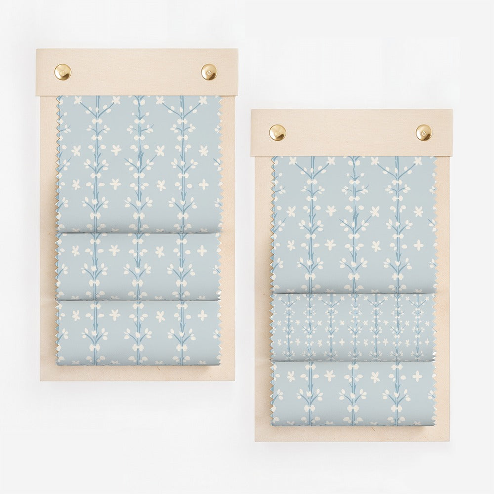 Seamless Patchwork Digital, Botanical Tree Design, Floral Print, Light Blue, Repeat Pattern, Fabric Design, Scrapbooking Paper, PNG, Digital