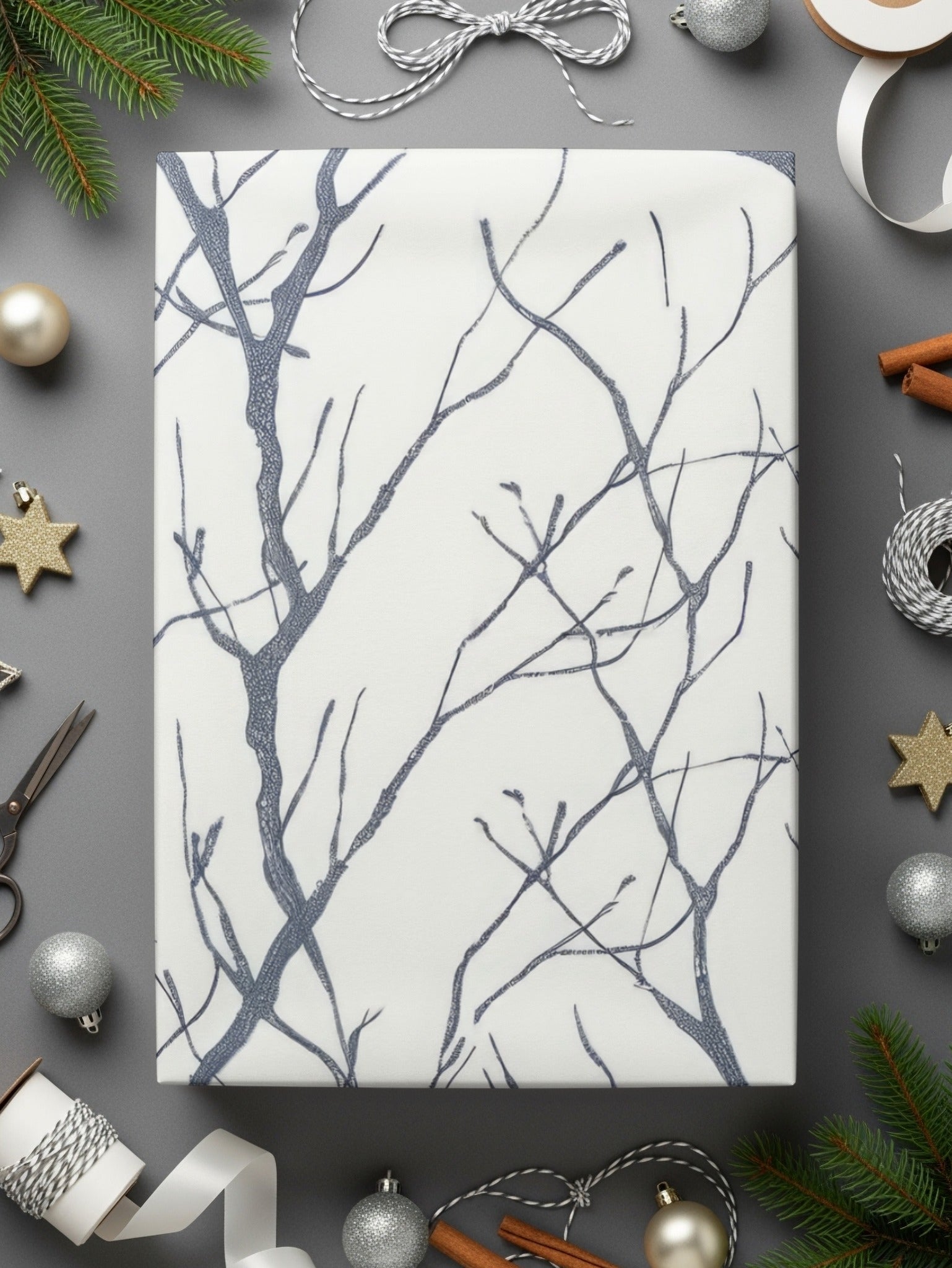 Seamless Tree Branch Pattern Digital Paper, Modern Background Digital Download, Printable Patterns for Crafts, Scrapbooking, Texture