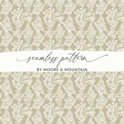Seamless Vintage Lace Pattern, Art Deco Digital Paper, Elegant Fabric Print, French Lace Style, Antique Textile Design