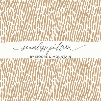 Simple Modern Boho Seamless Brown And White Pattern Digital