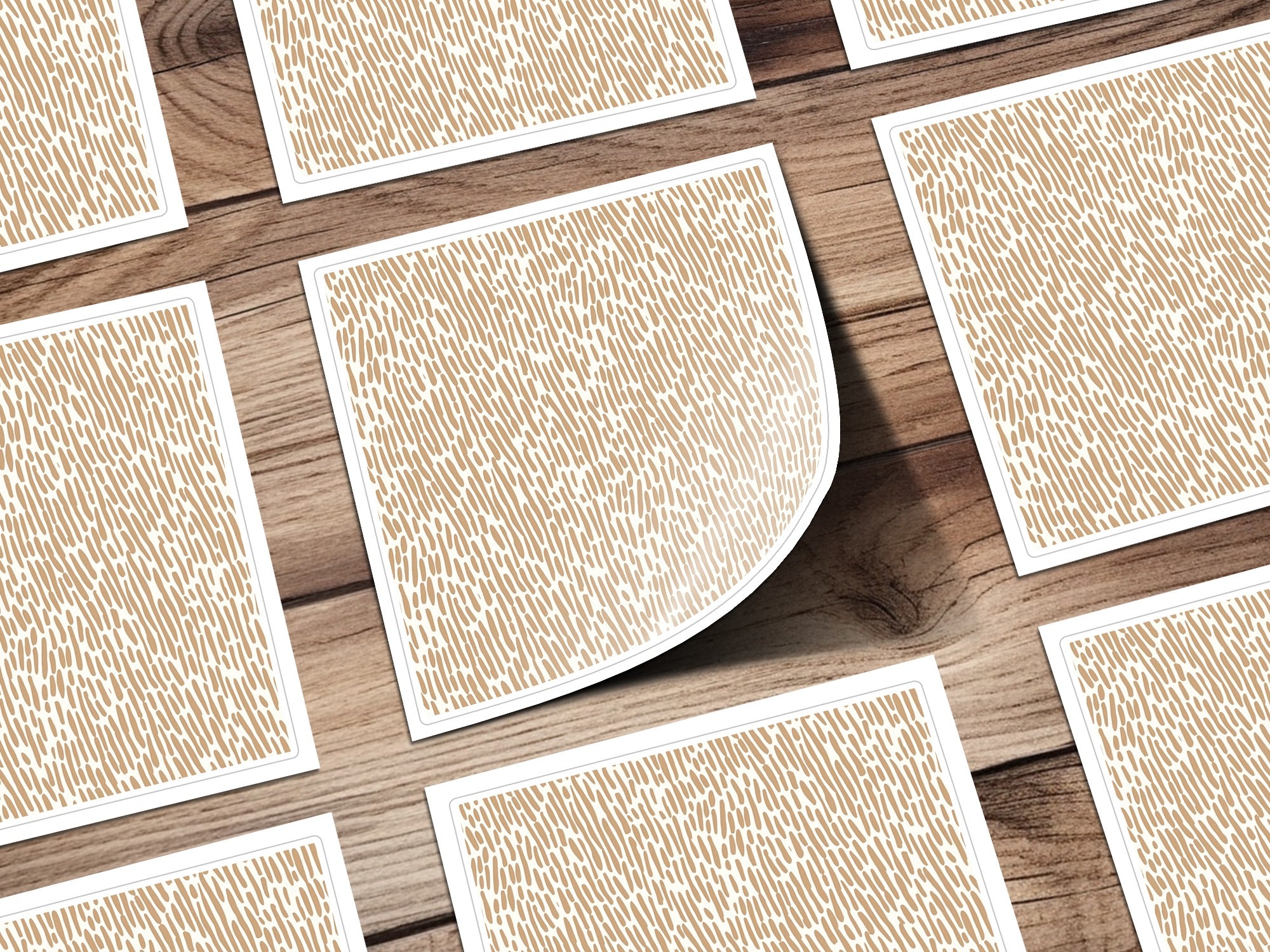Simple Modern Boho Seamless Brown And White Pattern Digital
