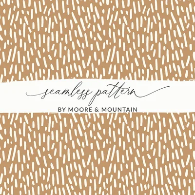 Simple Modern Boho Seamless Brown Background Digital