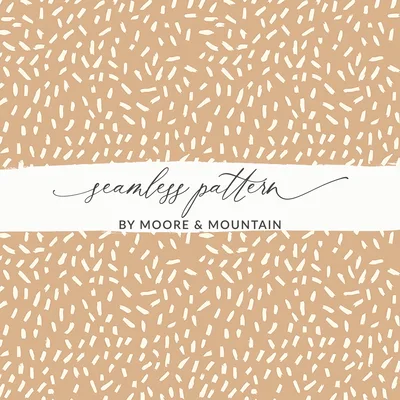 Simple Modern Boho Seamless Yellow and Beige Digital