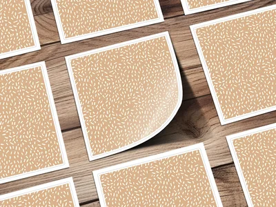 Simple Modern Boho Seamless Yellow and Beige Digital
