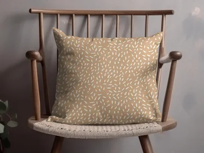 Simple Modern Boho Seamless Yellow and Beige Digital