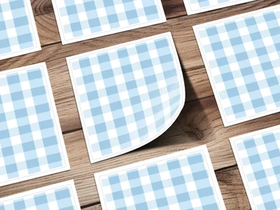 Sky Blue Gingham Seamless Pattern, Digital Paper, Buffalo Check Commercial Use, Plaid High Resolution, Checkered Sublimation