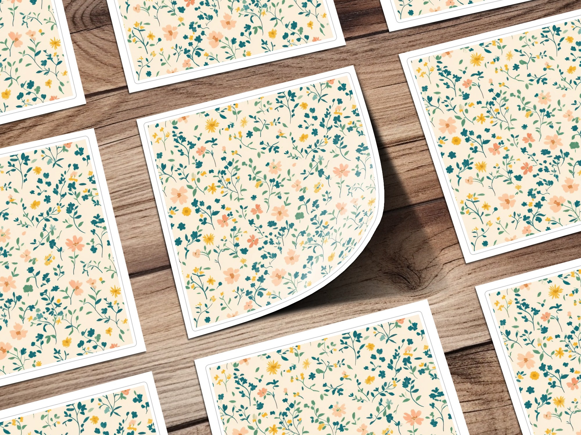 Soft Floral Pattern Delicate Ditsy Floral Digital