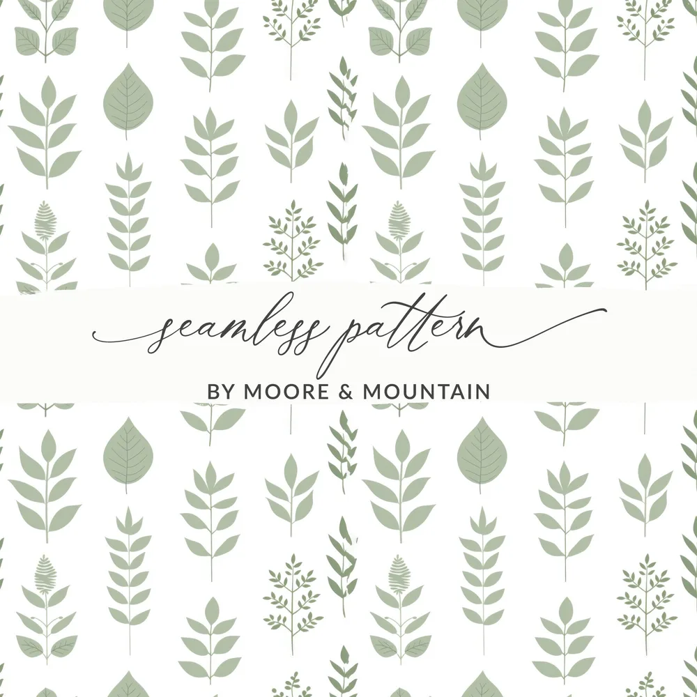 Soft Sage Botanical Repeat