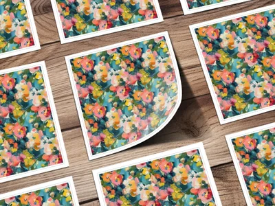 Spring Acrylic Floral Impressionism Digital