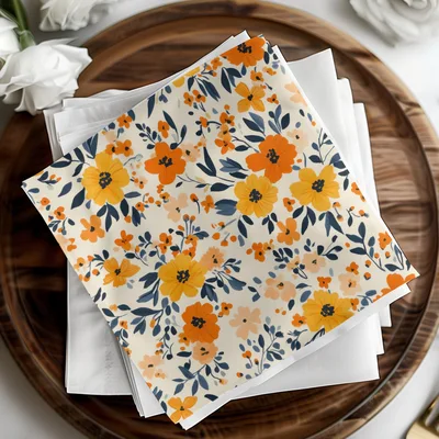 Spring Ditsy Floral Seamless Digital with Bright Flowers