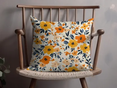 Spring Ditsy Floral Seamless Digital with Bright Flowers