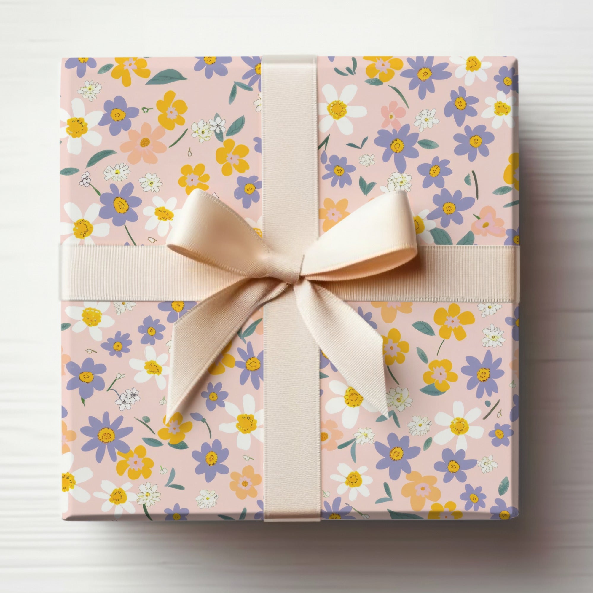 Spring Wildflowers Pattern Pastel Seamless Allover Pattern