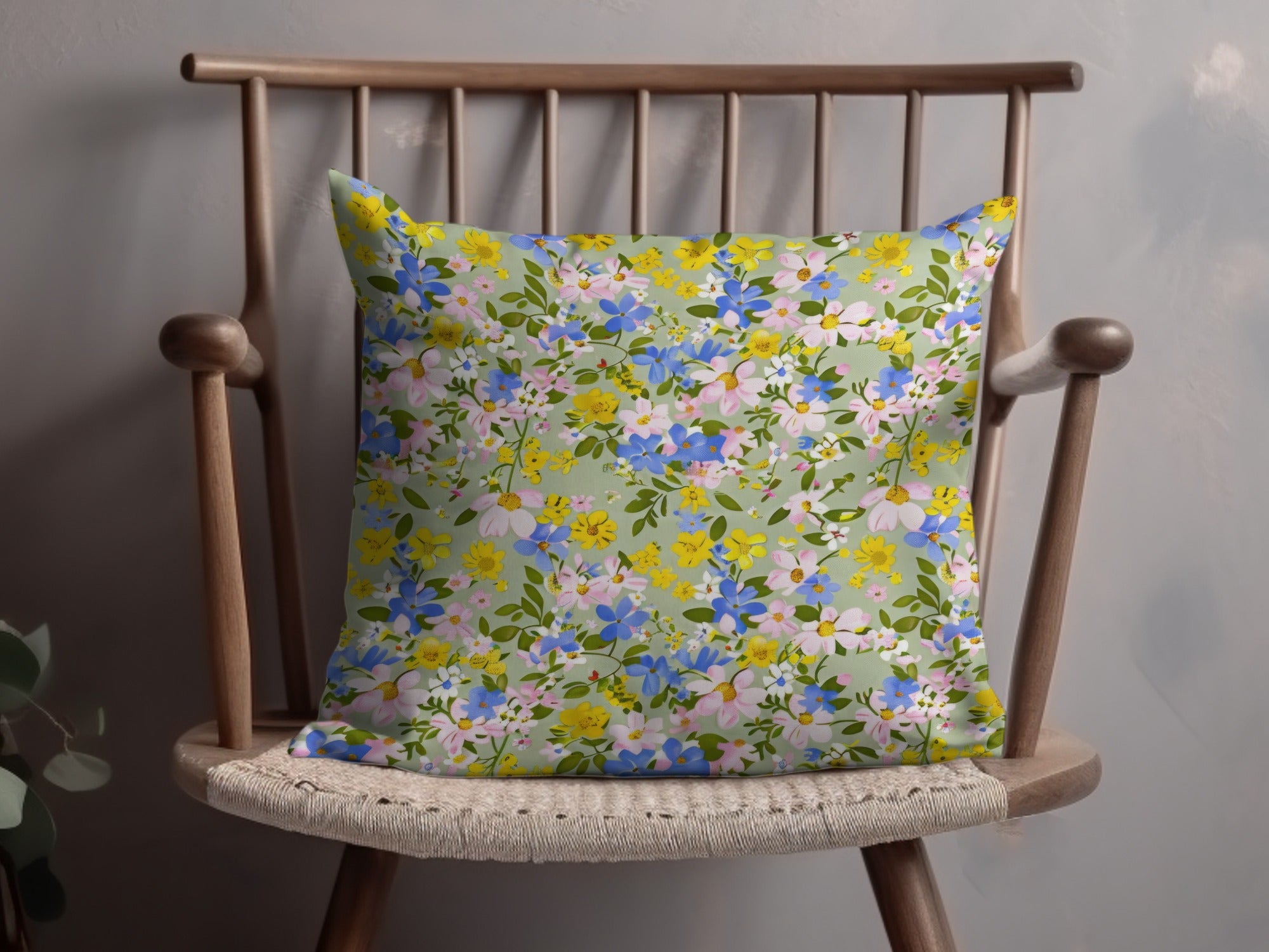 Spring Wildflowers Pattern Seamless Allover Pattern Download Wildflower Stems