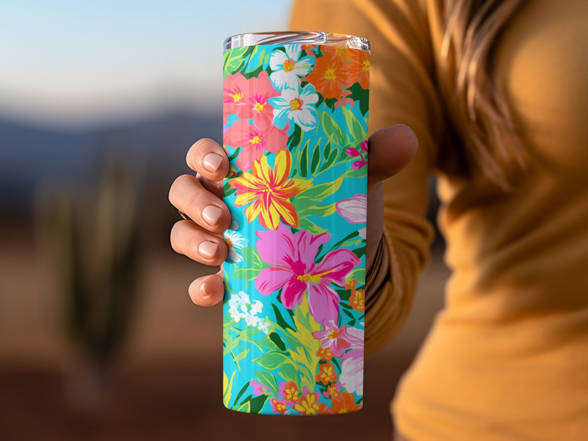 Summery Bright Floral Maximalist Pattern for Commercial Use