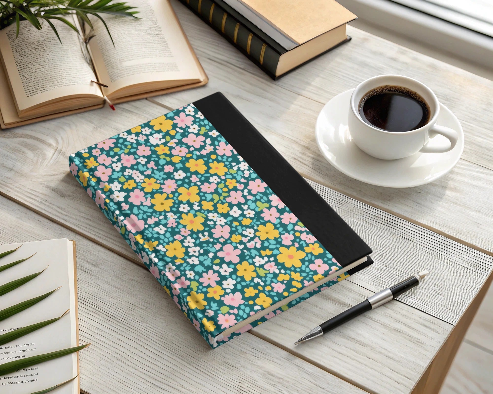 Summery Floral Pattern Blush Yellow Ditsy Floral Seamless Digital