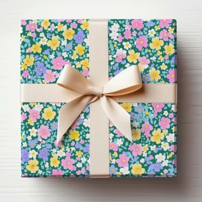 Summery Floral Pattern Ditsy Floral Seamless Pastel Digital