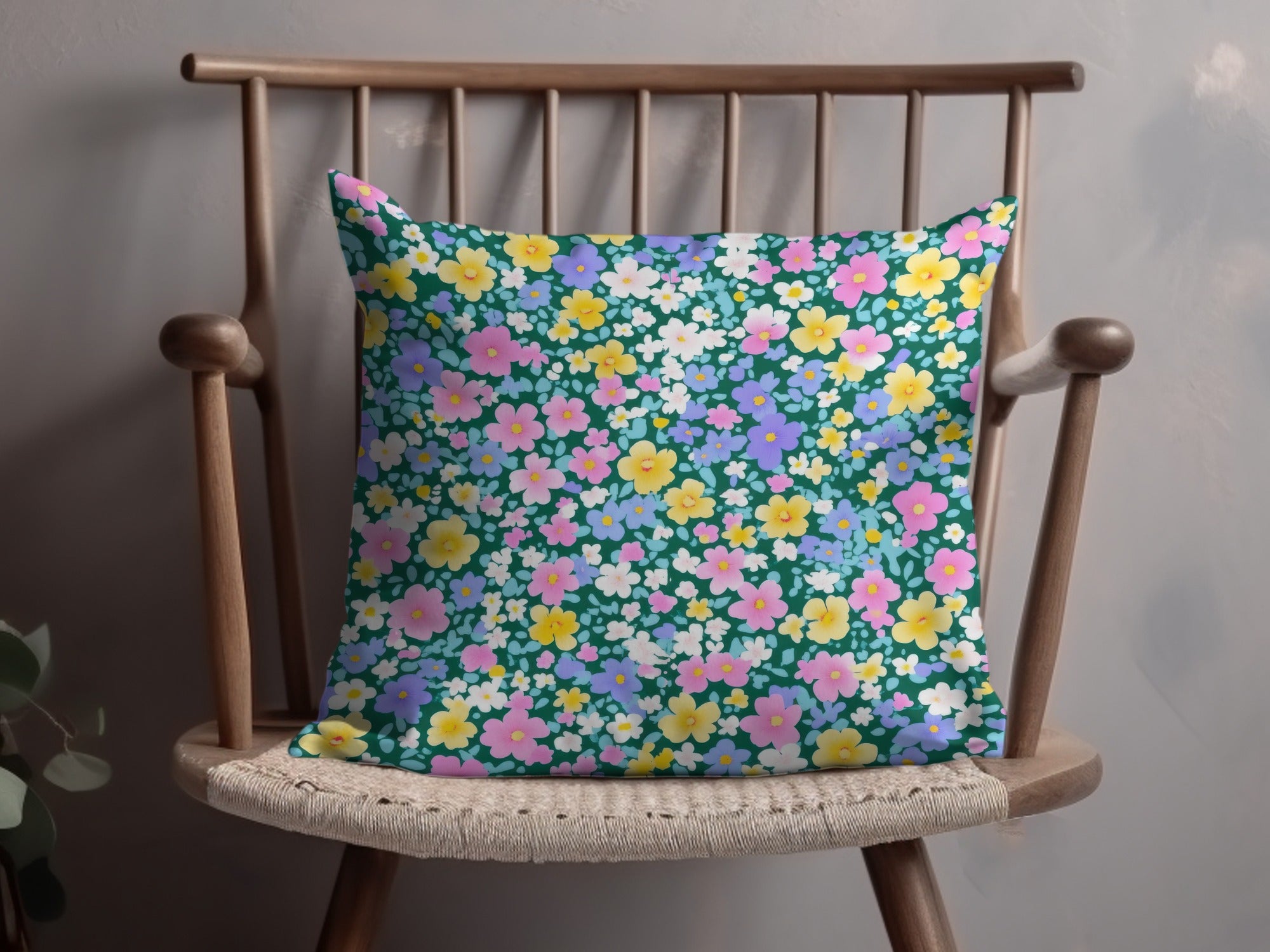 Summery Floral Pattern Ditsy Floral Seamless Pastel Digital