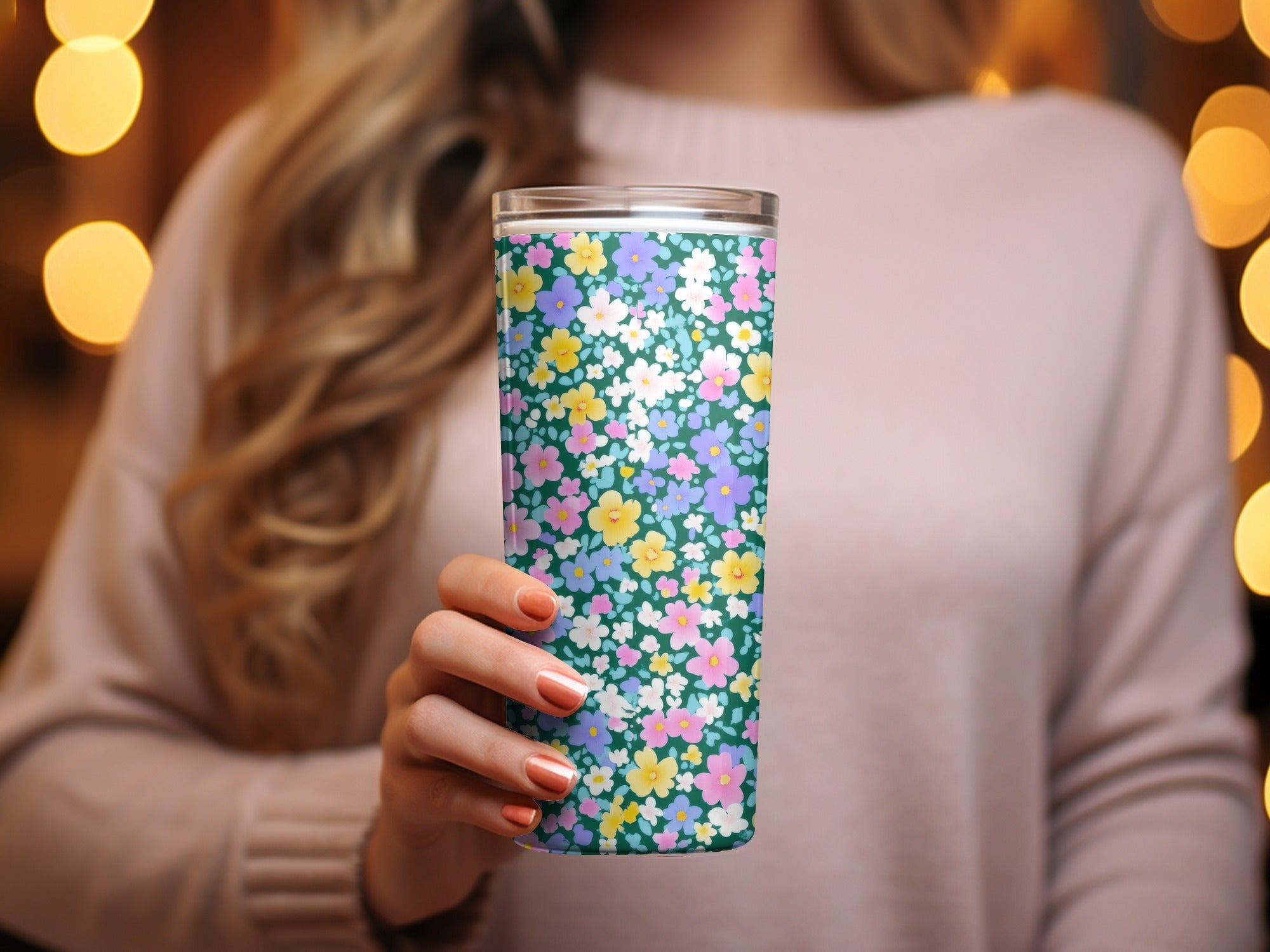 Summery Floral Pattern Ditsy Floral Seamless Pastel Digital