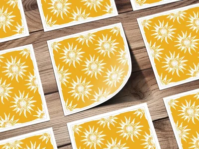Sun Digital Paper, Seamless Pattern, Sunshine Design, Summer Digital Paper, Sunburst Digital Download, Bright Background, JPEG Files