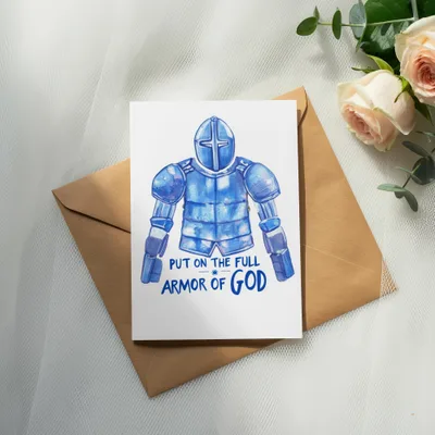 SVG Armor of God Digital Download, Christian Faith Clipart, Blue Knight PNG SVG, Bible Verse Ephesians 6, Commercial Use, Spiritual Art, Preppy