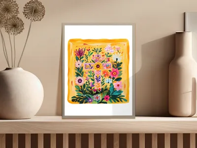 SVG Floral Cross PNG SVG Sublimation File, Preppy Clip Art, Christian Faith Art Digital Download, Vibrant Bohemian Flower Jesus Cross Graphic
