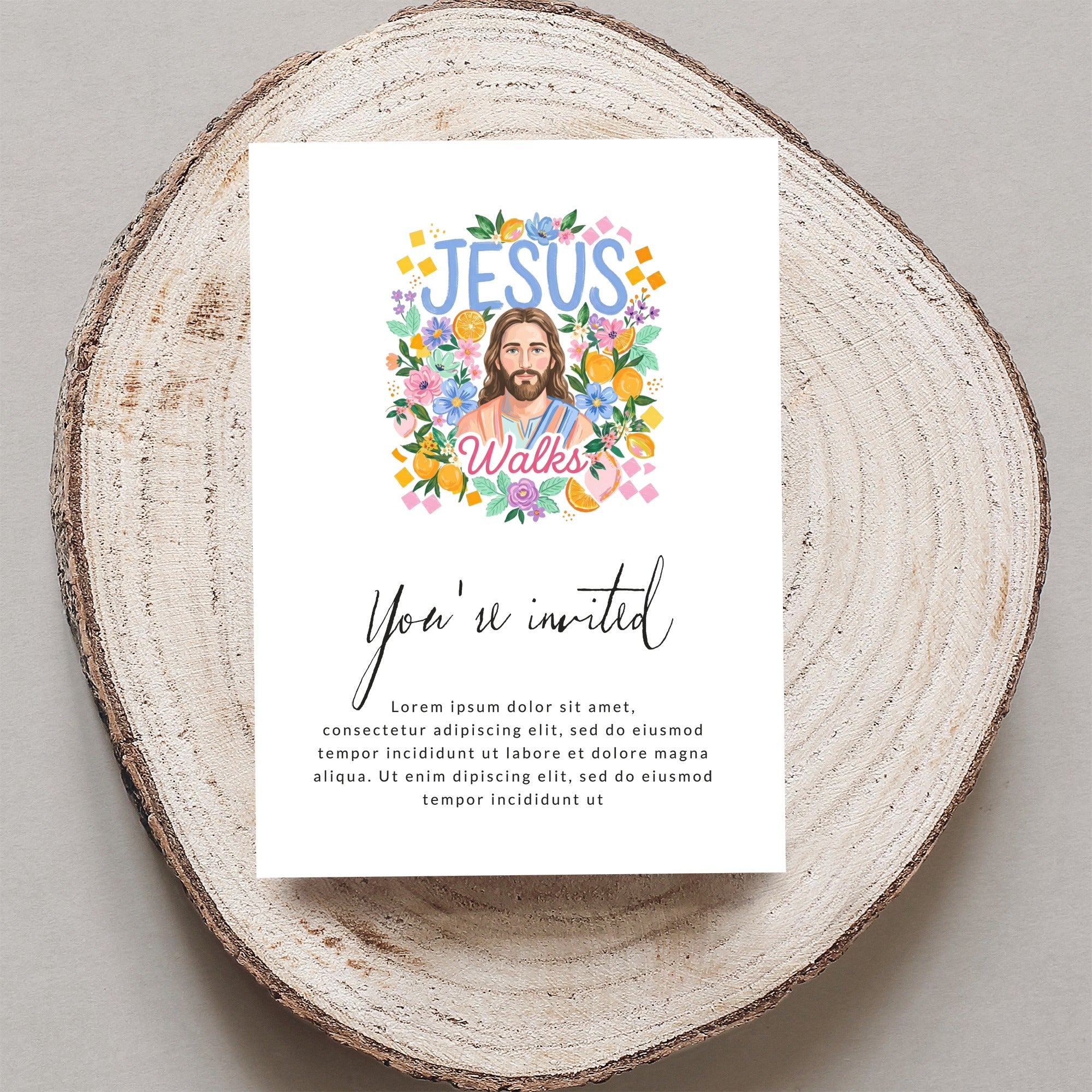 SVG Jesus Walks Floral T-Shirt Digital Download, Christian Faith PNG, Religious Inspirational Shirt Design, Easter Spring Faith Apparel Gift