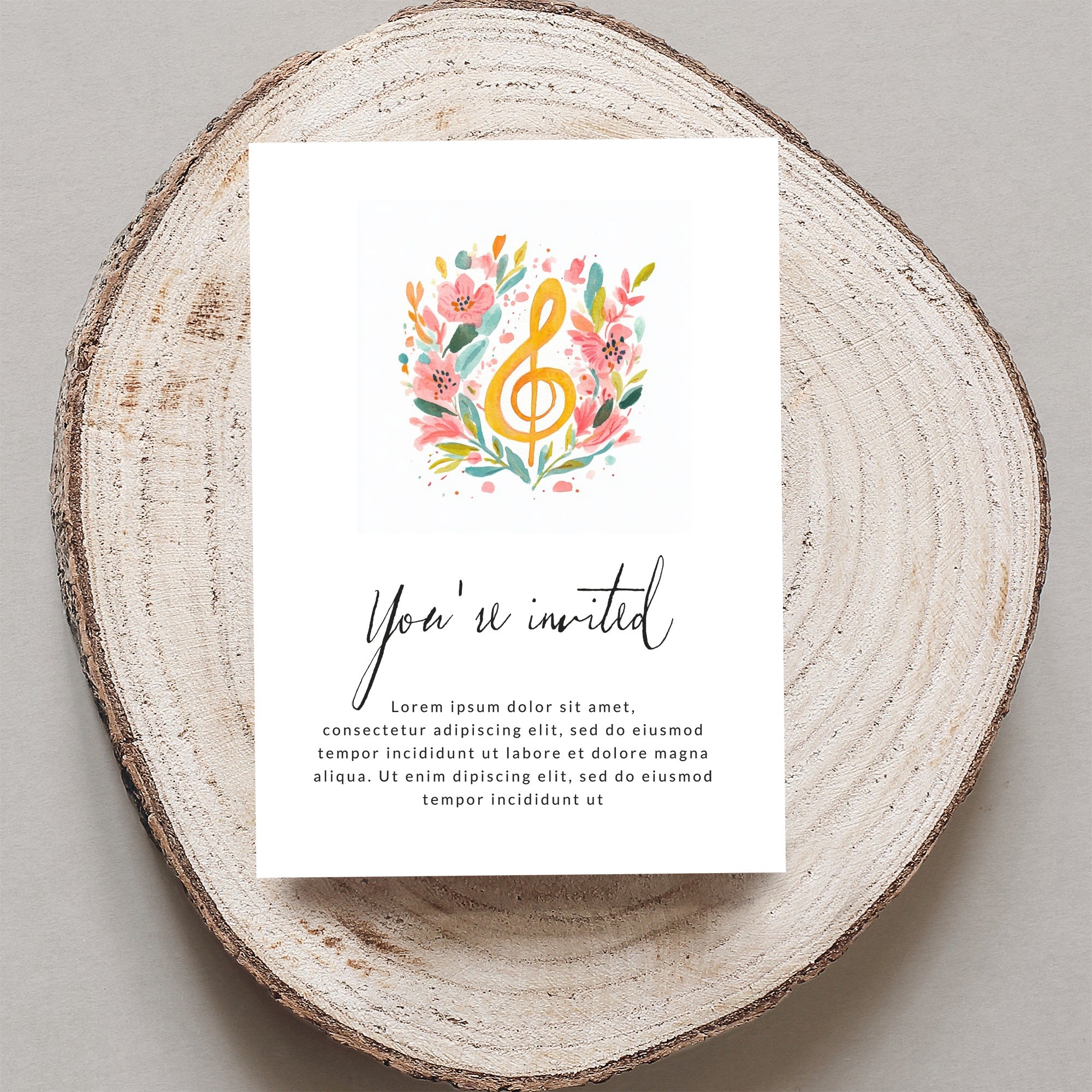 SVG Preppy Floral Treble Clef Digital Art, Rainbow Pastel Artwork, Vibrant PNG Download, Cute Illustration, Printable Sticker File, Cricut SVG