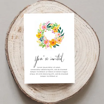 SVG Preppy Painterly SVG, Hand Painted Floral Wreath Clipart, Gouache Style Illustration PNG, Watercolor Preppy Graphic, Vibrant Pastel Artwork
