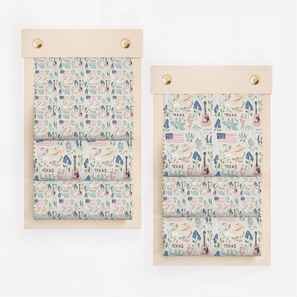 Texas Digital Art Pattern, American Flag Bluebonnet Design, Cowboy Hat Guitar Floral Print, Country Western Seamless Motif, Instant Download