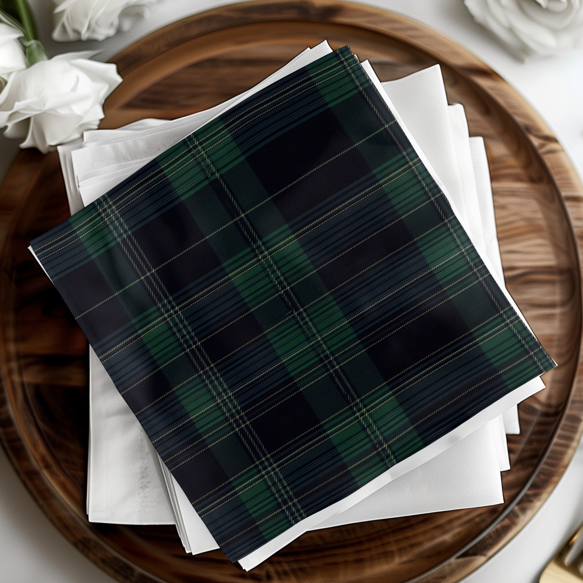 Timeless Black and Green Tartan Seamless