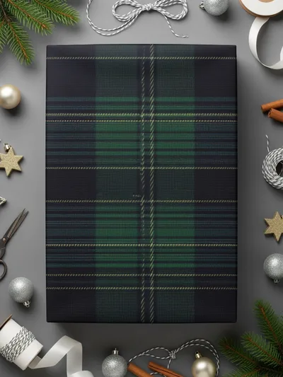 Timeless Black and Green Tartan Seamless